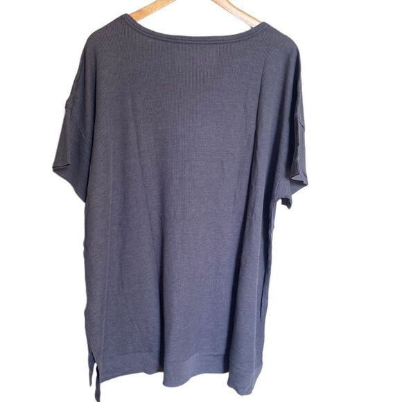 Calvin Klein Performance Keyhole Neck Top Gray Size 2X - Picture 5 of 7